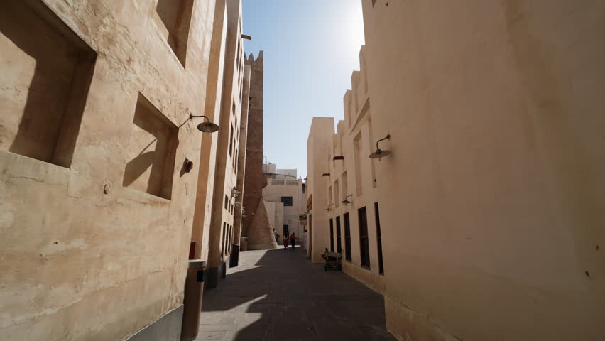 Traditional Street in Old Doha Historic District