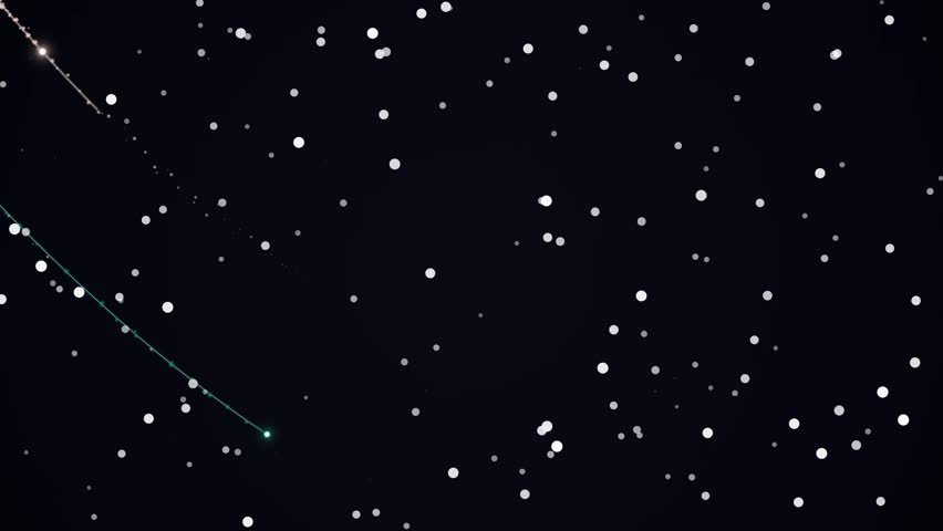 Night sky simulation with bright stars and shooting stars. Abstract cosmic background. Dark, dreamy, and celestial. with intricate details and high visual appeal.