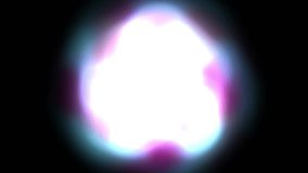 Abstract glowing orb of turquoise and magenta light pulses and moves in dark background creating a mystical ethereal energy vortex motion - Powered by Shutterstock - Get 15% off with code: PIKWIZARD15