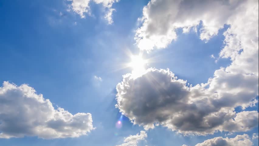 Summer Sky Time Lapse Sun Arkivvideomateriale 100 Royaltyfritt Shutterstock