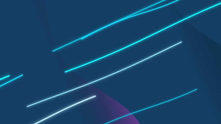 Blue diagonal laser lines tech flow animation.