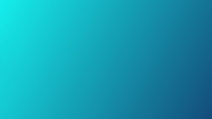 Teal background with shapes moving