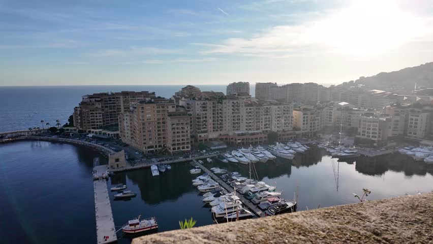 Amazing Panoramic view of city of Monte Carlo, Monaco