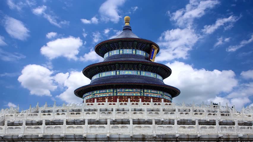 Temple of Heaven in Beijing,chinese cultural symbolsBeijing, China - March 24, 2015:The temple of heaven, It is the largest ancient religious buildings in the world, it is the Ming and qing dynasties emperor worship of heaven and earth god  place