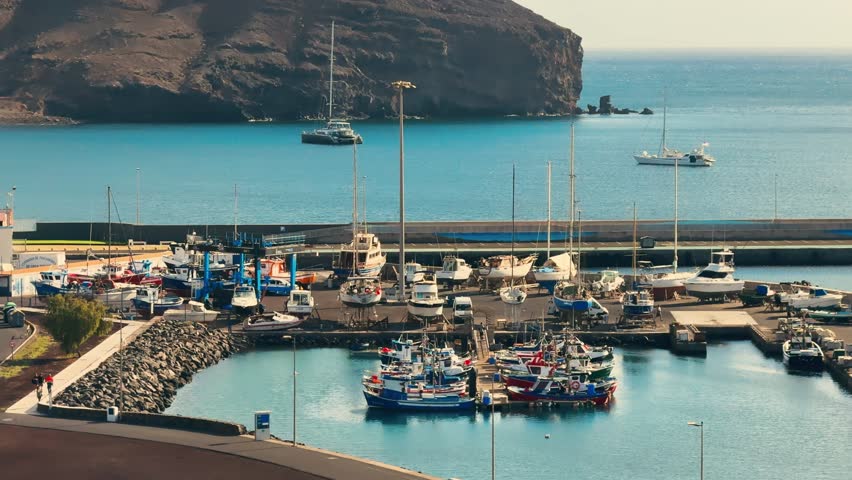 View of Gran Tarajal port, Fuerteventura, Canary Islands, Spain