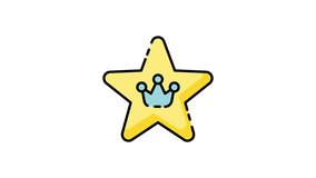 Fun cartoon royalty icon with a star in a blue crown, perfect for childrens books, websites, and design projects. Crowned star character. - Powered by Shutterstock - Get 15% off with code: PIKWIZARD15