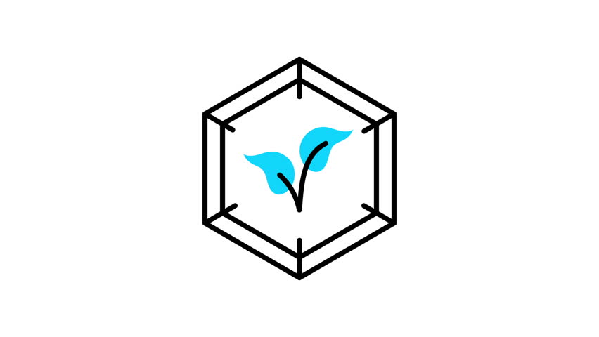 Organic Chemistry Animated Icon Video Stock