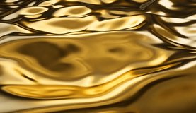 Luxury liquid gold texture ripples with metallic reflections and elegant slow motion flow. - Powered by Shutterstock - Get 15% off with code: PIKWIZARD15