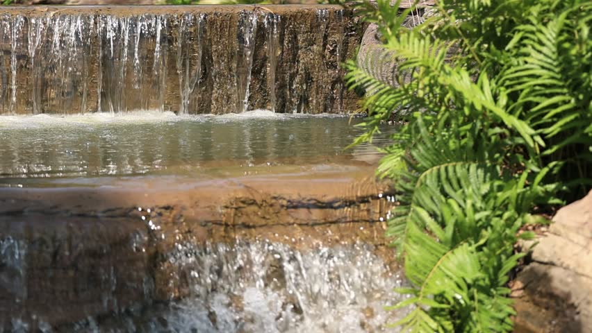 Waterfalls nature background, landscape waterfall 