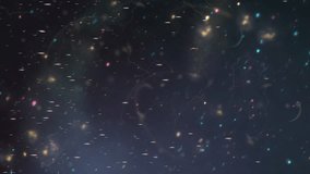 Abstract Aurora Particles Light Bokeh Cosmic Nebula Glow. Abstract aurora style background with floating particles, soft bokeh and shimmering nebula glow. Dreamy, cosmic and atmospheric texture ideal for video overlays, motion graphics, presentations and digital art. - Powered by Shutterstock - Get 15% off with code: PIKWIZARD15