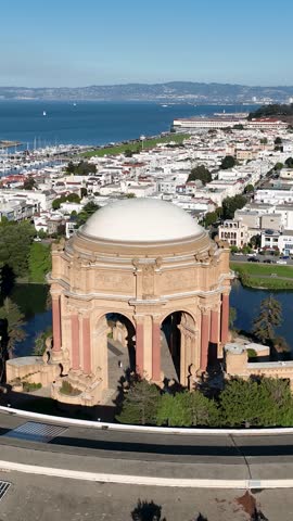 Palace Of Fine Arts At San Francisco In California United States. Highrise Building Architecture. Tourism Travel. Palace Of Fine Arts At San Francisco In California United States.