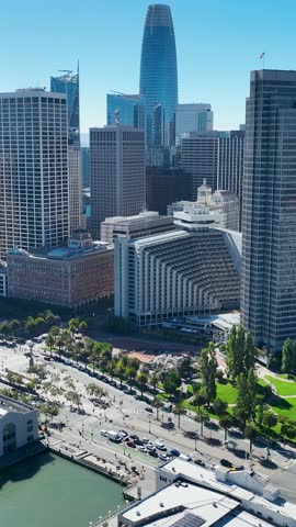 Port Of San Francisco At San Francisco In California United States. Megalopolis Downtown Cityscape. Business Travel. Port Of San Francisco At San Francisco In California United States.