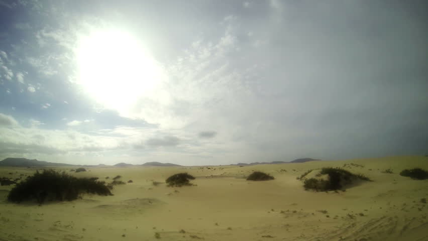 view of the sandy desert