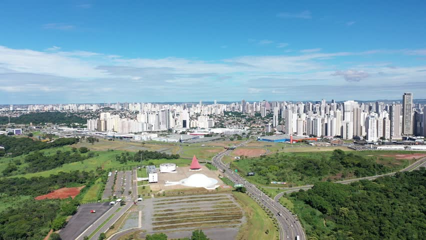 Aerial view of Goiania in March, 2026. Goiania, Goias, Brazil 