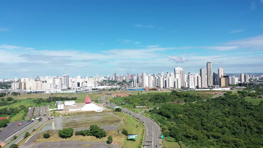 Aerial view of Goiania in March, 2026. Goiania, Goias, Brazil 