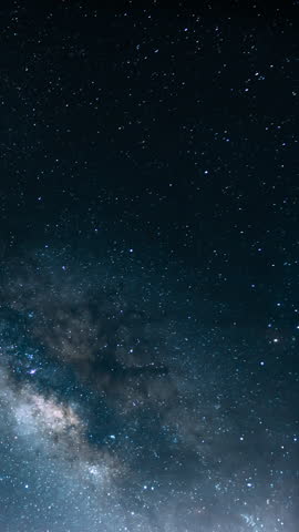 Vertical Universe Milky Way Galaxy June Sky Time Lapse Astrophotography