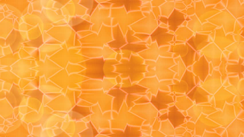 Warm Orange Cellular Mosaic Pattern with Soft Glow and Abstract Organic Texture