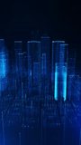 Global Digital Smart City Network Holographic digital city data links advanced systems global networking infrastructure intelligent urban technology. big data connectivity smart city innovation 3D - Powered by Shutterstock - Get 15% off with code: PIKWIZARD15
