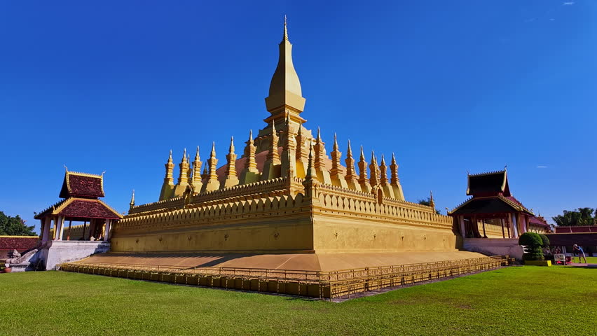 Pha That Luang, the iconic golden stupa in Vientiane, Laos, is the most important national symbol and a sacred Buddhist monument representing the spiritual heart and cultural heritage of Laos.