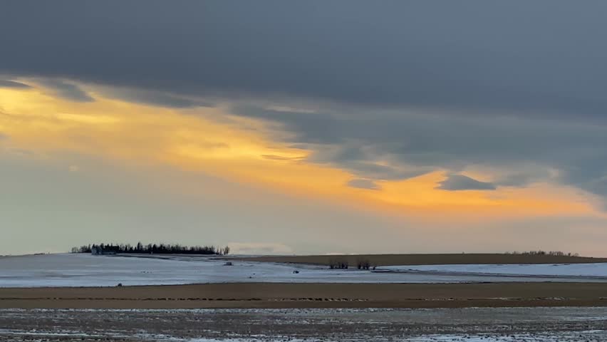 Vast rural prairie fields with open horizon and natural grassland environment