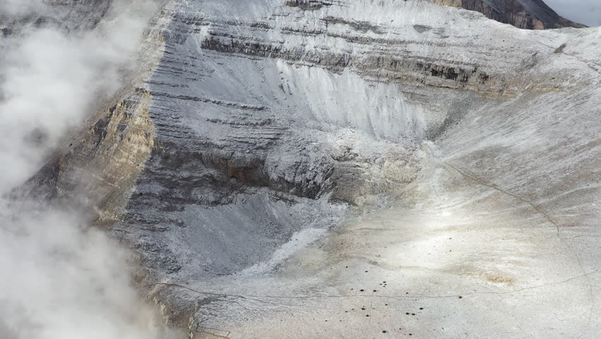 Mytikas Peak Throne of Zeus Mount Olympus, Greece aerial drone landscape