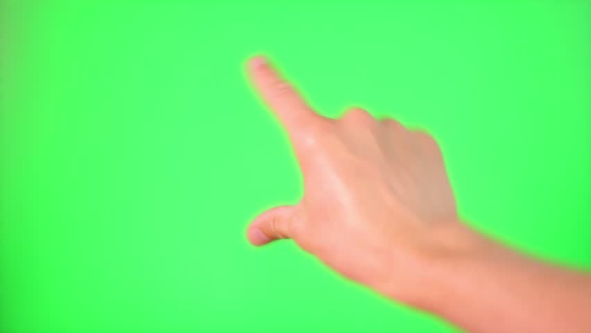 Touchscreen gestures Green Screen 