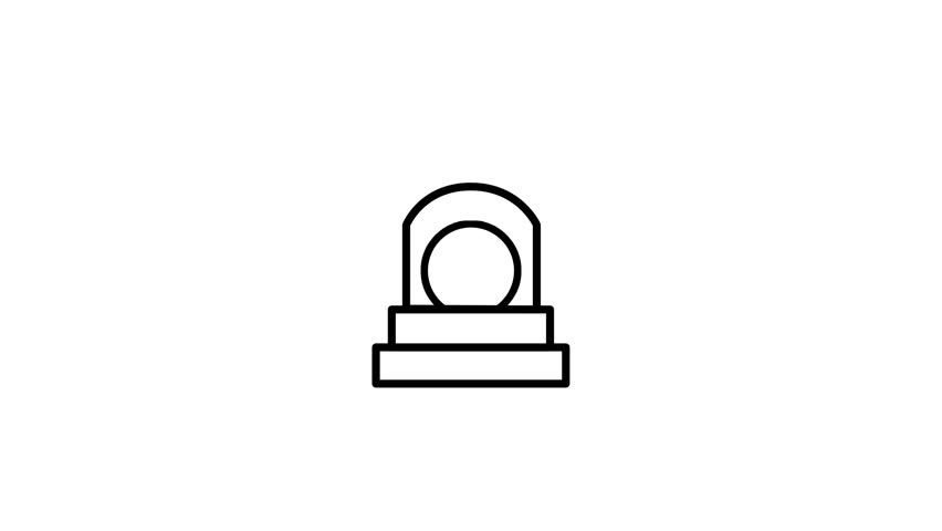 emergency flasher icon on white background