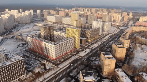 Aerial Circular Flight over Dense Housing Area