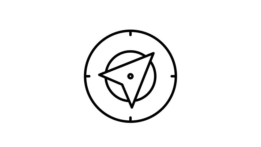 The compass icon animation shows a simple compass pointing in a fun loop.