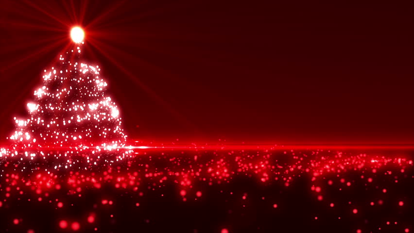 red xmas tree lights