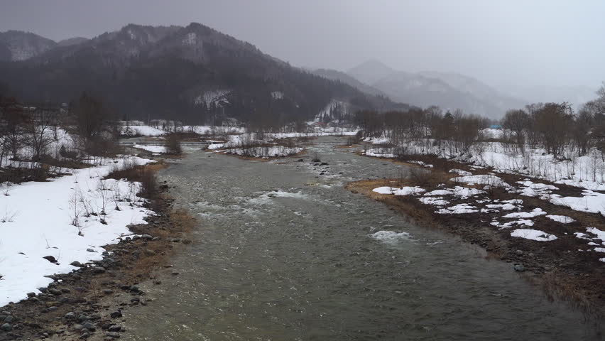 Winter in Minamiaizu: The Inagawa River