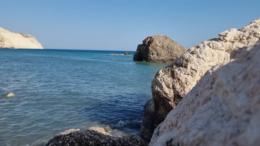 Offshore Rocks at Aphrodites Beach in Cyprus