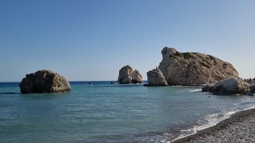 Offshore Rocks at Aphrodites Beach in Cyprus