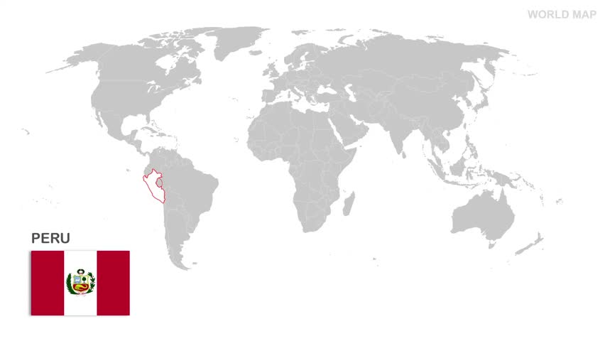 Peru Map is a high quality video footage or animated motion background suitable for digital media, presentations, marketing visuals, and creative projects.