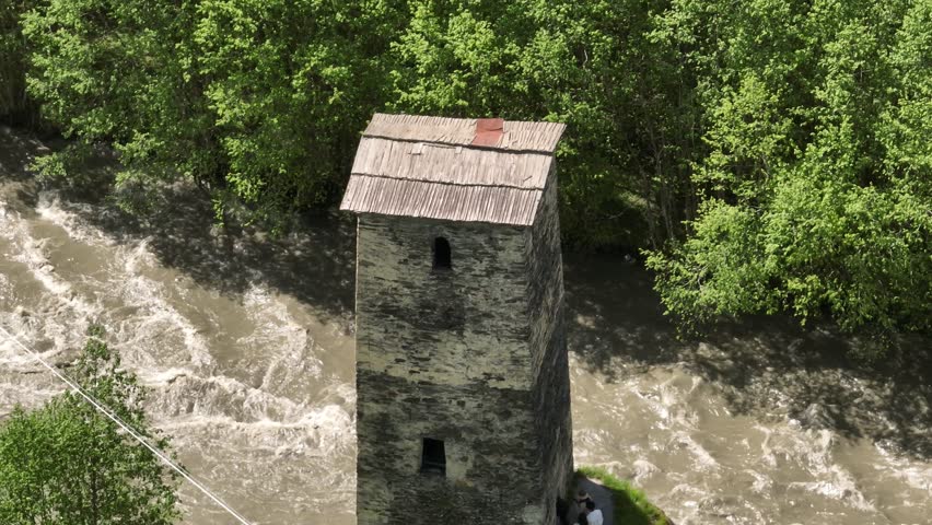 Svan towers and views with drone footage