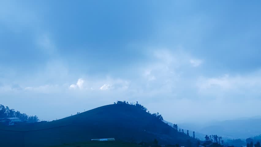 Timelapse of clouds over the mountains