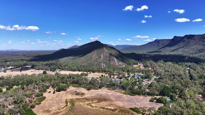 Spectacular aerial footage of Halls Gap Victoria Australia