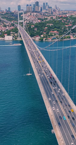 Aerial Vertical View of Istanbul