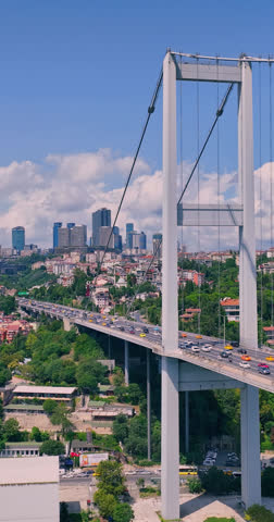 Aerial Vertical View of Istanbul