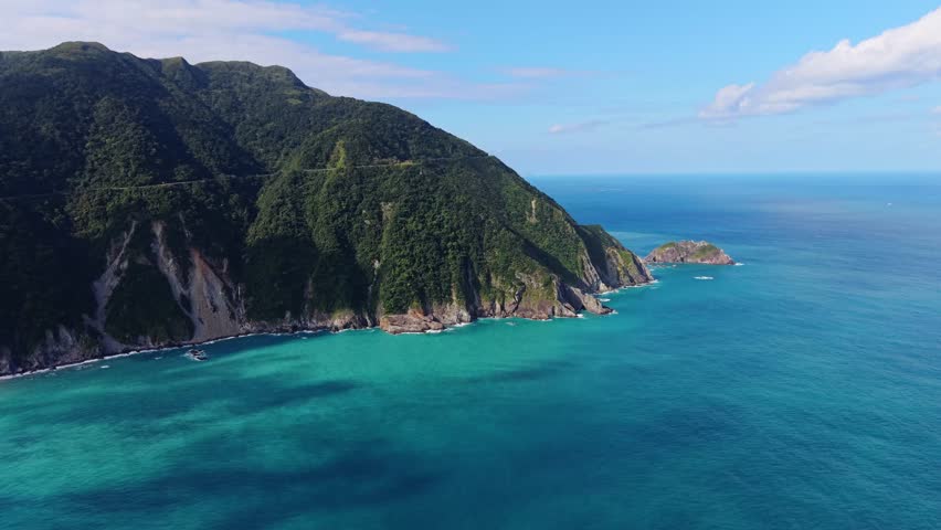 The scenery of the bay along Taiwan