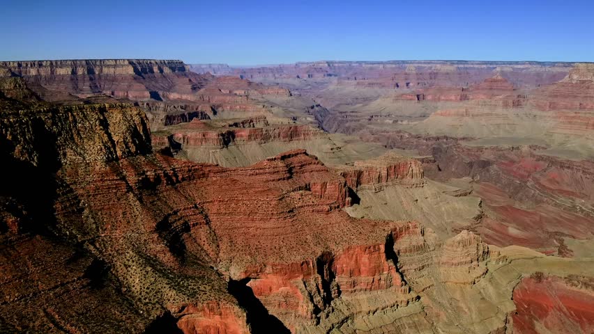 Grand Canyon panorama from Grandview Point in Grand Canyon National Park Arizona.