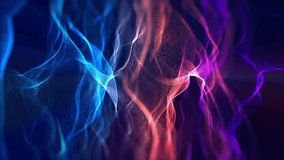 Abstract data wave mesh neon lines technology background loop video - Powered by Shutterstock - Get 15% off with code: PIKWIZARD15