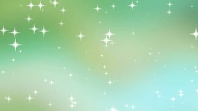 A beautiful and calming abstract background featuring a soft mint green and lime gradient. Decorated with glowing white sparkles and magical stars that create a dreamy, ethereal atmosphere. Perfect for fairy tale themes, nature-inspired content, or wedding videos - Powered by Shutterstock - Get 15% off with code: PIKWIZARD15