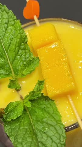 sweet and cool drink mango smoothie