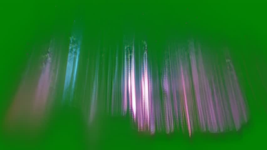 Abstract Glowing Vertical Light Rays on Green Screen