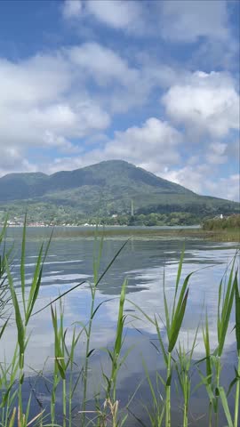 Close-up of an old stone mortar made from porous volcanic rock with a deep carved cavity. Traditional hand-carved stone object with rough texture, suitable for archaeology, heritage, culture, history, and natural material concepts.