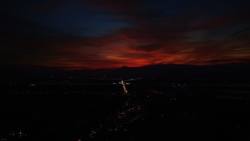 Sunset in da lat, vietnam