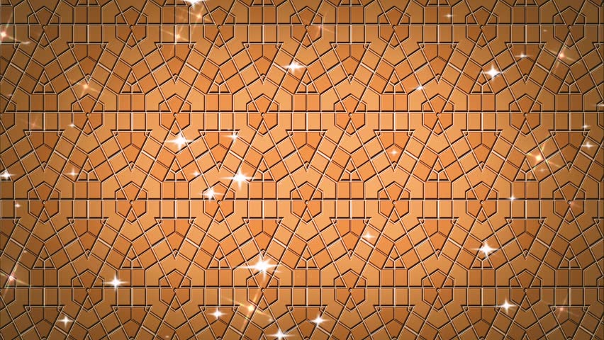 Geometric Chevron Mosaic Background, Decorative Orange Brown Abstract Texture, Artistic Symmetrical Tile Design, Sparkling Optical Illusion Pattern