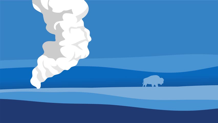 stunning natural scenery in Yellowstone National Park