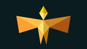 Abstract Geometric Bird and Animal Shape Transformation Animation - Powered by Shutterstock - Get 15% off with code: PIKWIZARD15